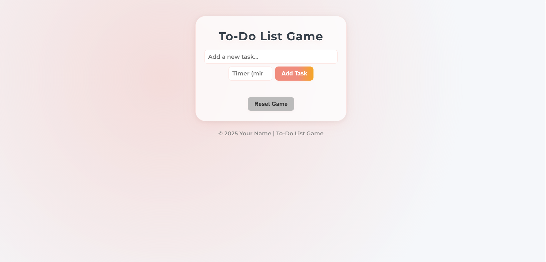 To-Do List App Screenshot